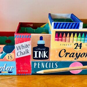 Molly & Rex 'YESTERYEAR" Pencil Caddy Rare from Punch Studio Retro Graphics